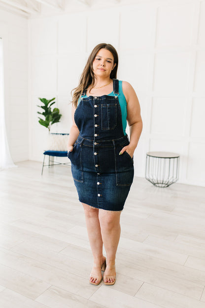 Judy Blue Agnes Denim Overall Dress