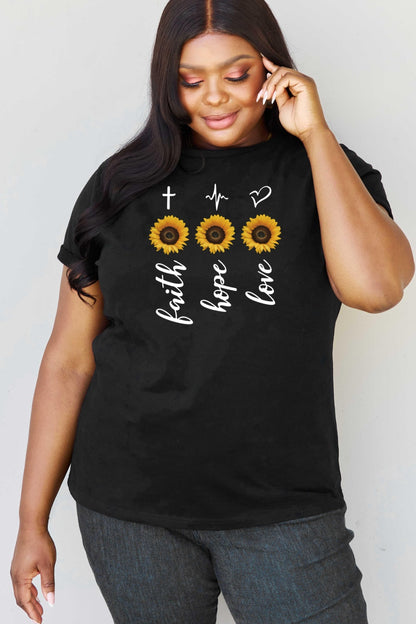 Simply Love Full Size Sunflower Graphic T-Shirt