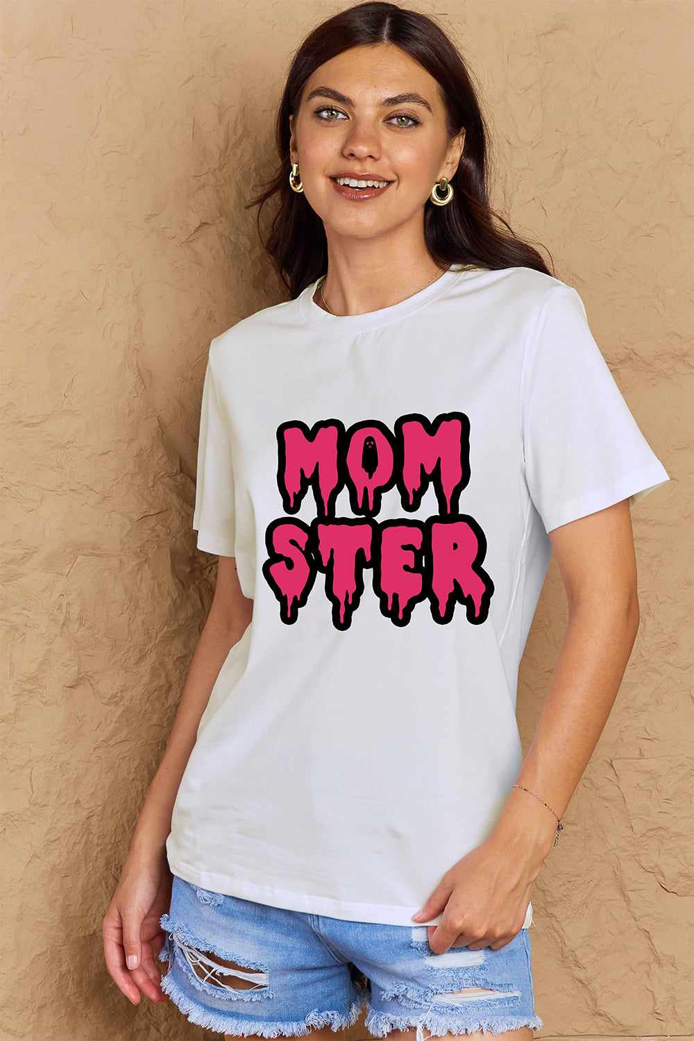 Simply Love Full Size MOM STER Graphic Cotton T-Shirt