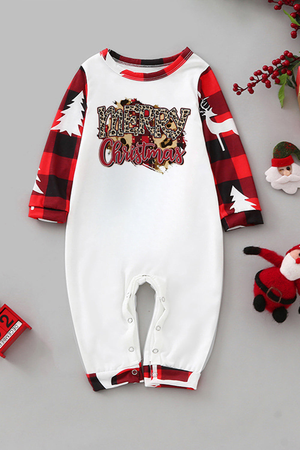 MERRY CHRISTMAS Graphic Jumpsuit