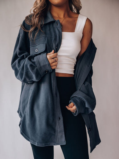 Button Up Long Sleeve Jacket