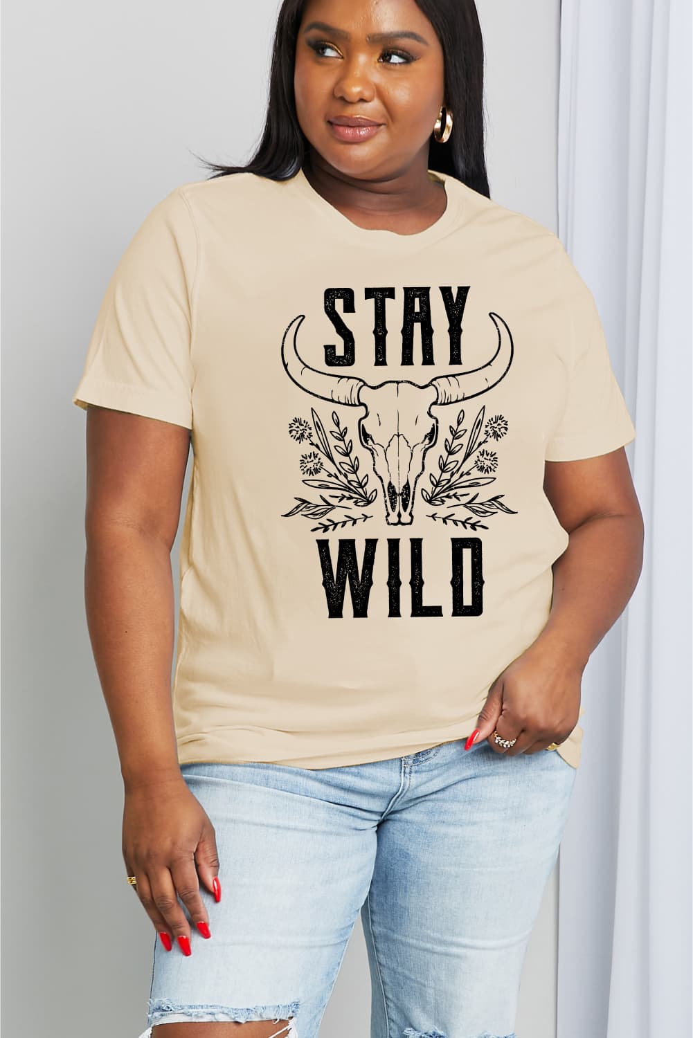 Simply Love Simply Love Full Size STAY WILD Graphic Cotton Tee