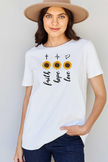 Simply Love Full Size Sunflower Graphic T-Shirt