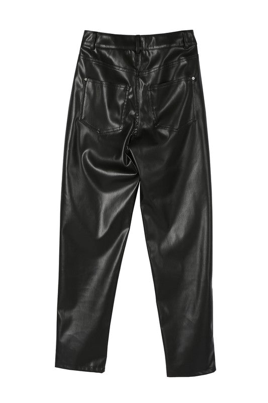 Vegan leather pants