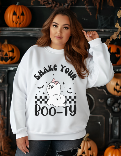 Shake Your BOO-TY Cozy Halloween Sweatshirt