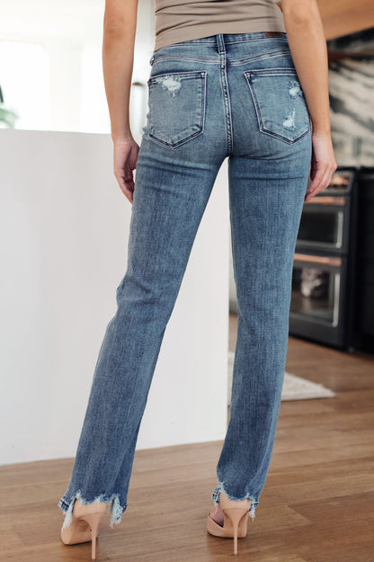 Judy Blue O'Hara Destroyed Straight Jeans