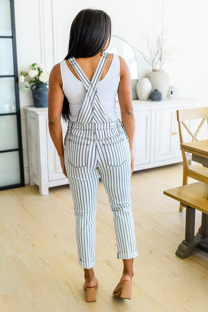 Judy Blue Railroad Stripe Overalls