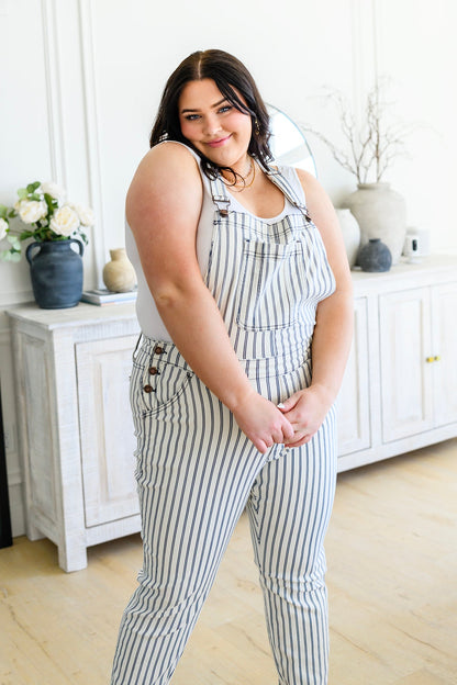 Judy Blue Railroad Stripe Overalls