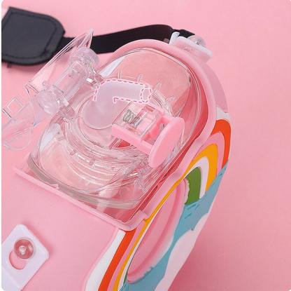 Portable Rainbow Donut Water Bottle